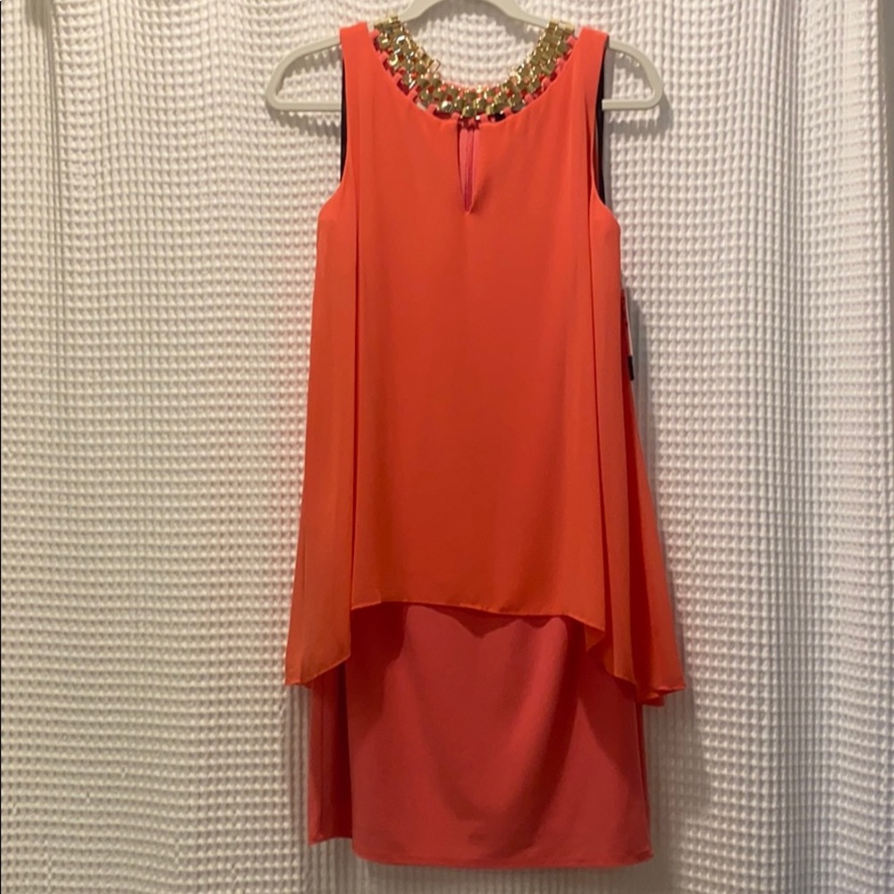 Coral Dress by Laundry Shelli Segal
